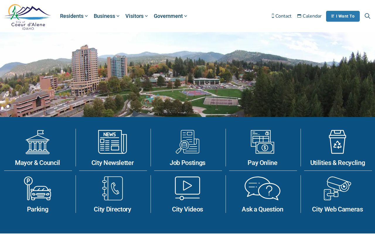 Coeur d'Alene criminal records official city government