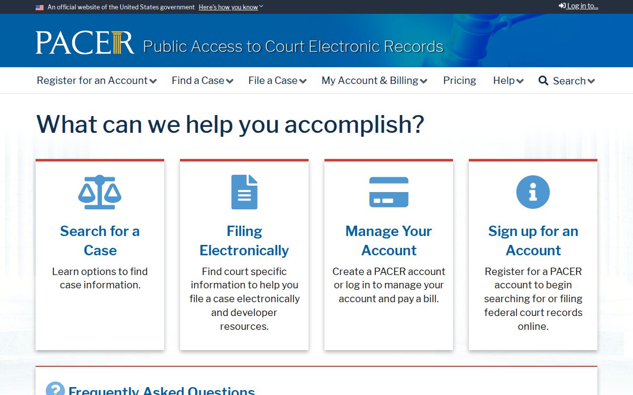 Hayden criminal records federal PACER access
