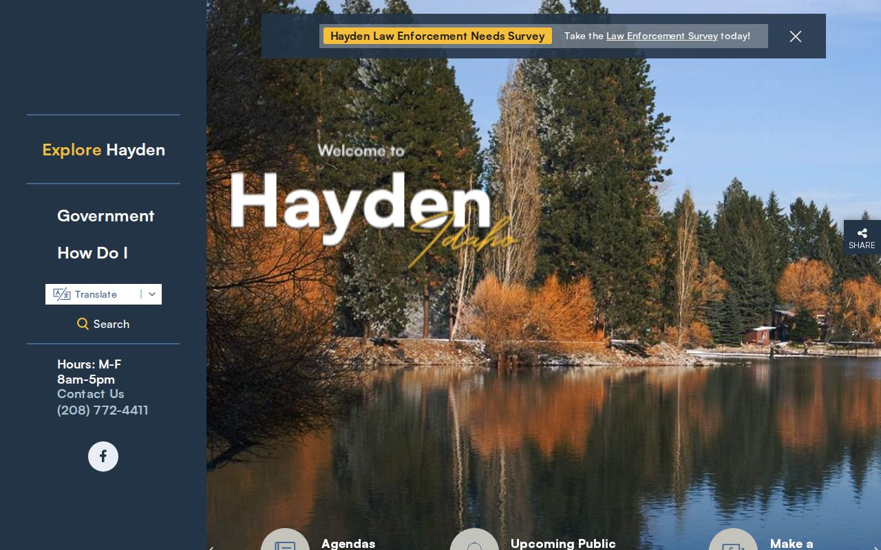 Hayden criminal records official city home