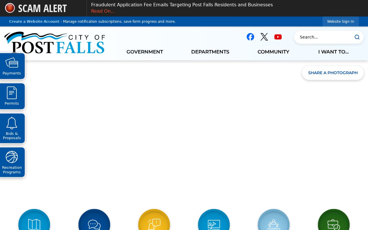 Post Falls criminal records official city government